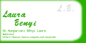 laura benyi business card