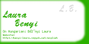 laura benyi business card